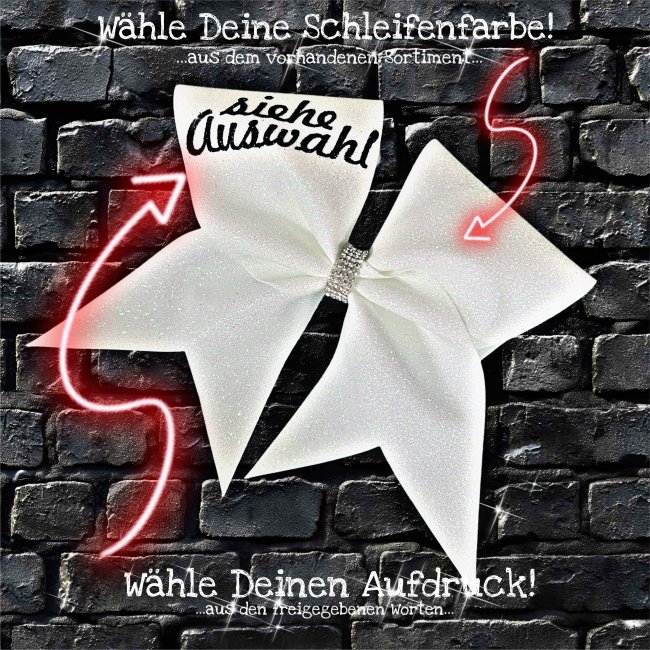 Hairbow Schleife Farbwahl/Wortwahl/Schriftart - Loop